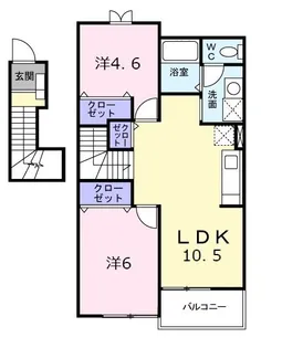 サンパティークII【2階】の間取り