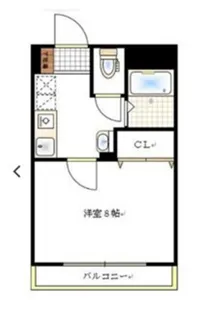 HILL COLLEGE DUO【1階】の間取り