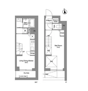コンフォリア戸越公園【1階】の間取り