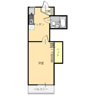 シティハイツ宝泉【2階】の間取り