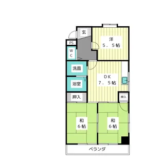 メゾン神の木【3階】の間取り