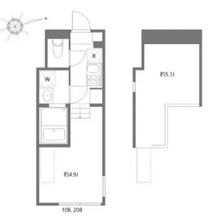 ハーモニーテラス上中里【2階】の間取り