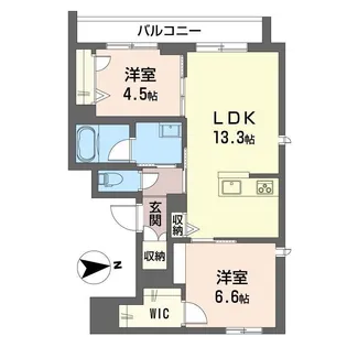 ル アヴィオン【2階】の間取り