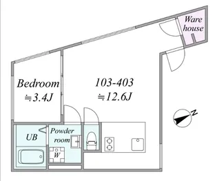 trias834【4階】の間取り