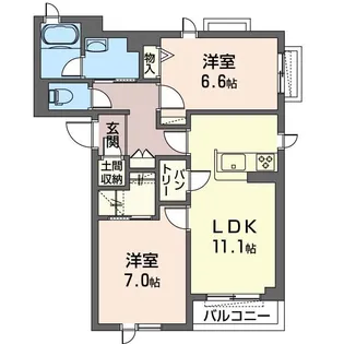 アベニール【3階】の間取り