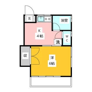コーポ阿川【2階】の間取り