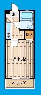 コーポナミキ【2階】の間取り