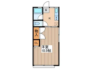 シティハイムアルファ【2階】の間取り