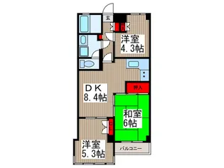 コモ・スクエア【3階】の間取り