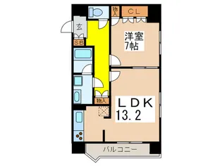 ハイクラッセ日本橋浜町【5階】の間取り