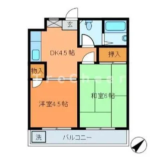 サンファスト清瀬【5階】の間取り