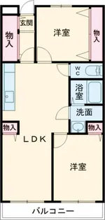 シーザーレジデンス福生【3階】の間取り