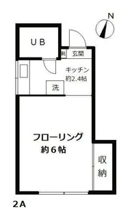 ワンエイト【2階】の間取り