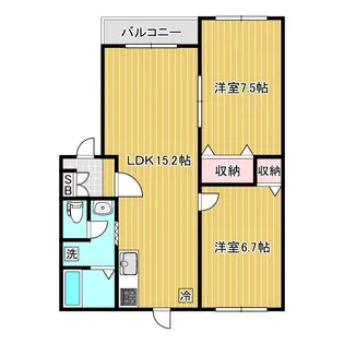 ぷらんたん新栄【1階】の間取り