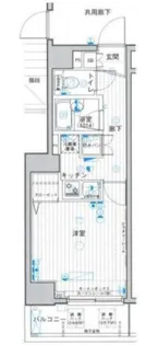 パークウェル浜松町【3階】の間取り