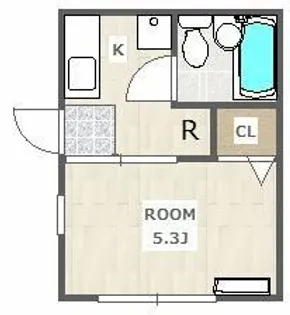 コーポイリヤマ-学生限定-【1階】の間取り
