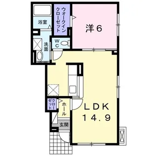 タントミール【1階】の間取り