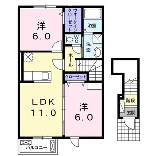 アマーレ レナ【2階】の間取り