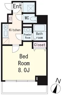 ブリヤン西日暮里【7階】の間取り
