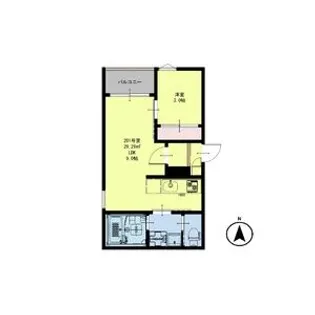 REGALEST HALE宮城野【2階】の間取り