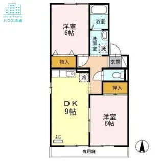 メゾン・ド・富の原 B棟【1階】の間取り