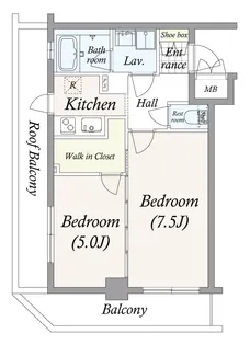パレステュディオ赤坂弐番館【3階】の間取り