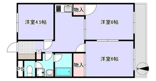 エーデルブルーメシバタ【2階】の間取り