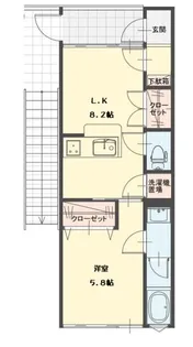 クールブリエ【2階】の間取り