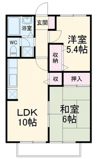 ベルグランあさひB棟【2階】の間取り