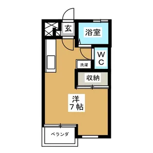 ボー・ヴェルジェA【1階】の間取り