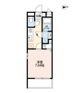 リコルテ大和中央【2階】の間取り