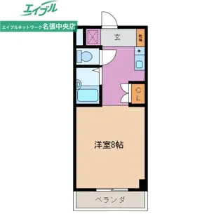 ロゼーリマンション【2階】の間取り