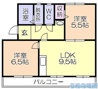 CONCERTO東合川II【4階】の間取り
