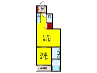 ハピネス・MGK II【2階】の間取り