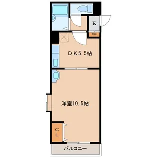 パークサイド大在中央【2階】の間取り