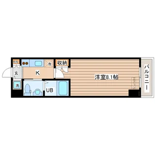 レジデンス仙台駅東【5階】の間取り