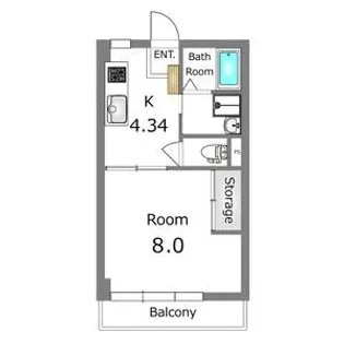 VILLA MADOKA【2階】の間取り