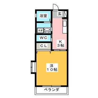 パラータリリア【2階】の間取り