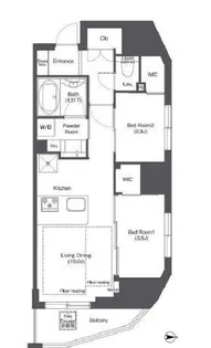 コンフォリア新御徒町【3階】の間取り
