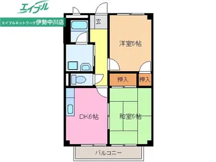 Surplus TWO コーポラス戸木【2階】の間取り