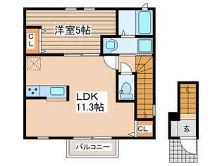 WOOD VILLAGE【2階】の間取り