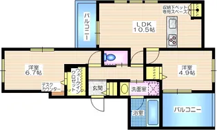 フォーンコート【2階】の間取り
