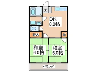 カスティリオ【2階】の間取り
