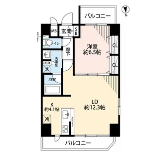 プレール・ドゥーク秋葉原EAST【8階】の間取り