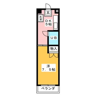 パークサイド中町【4階】の間取り