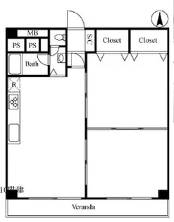 カーサ新宿【6階】の間取り