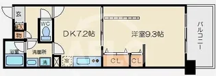 ロイヤルパークスなんば【8階】の間取り