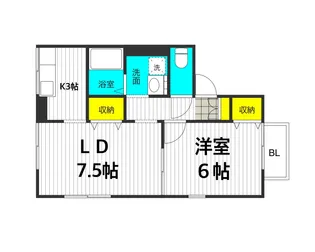 ヴィラコンフォートII【2階】の間取り