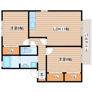 レピィナードIII【2階】の間取り