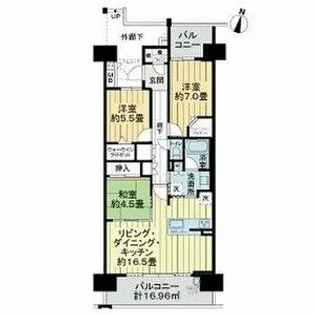 ライオンズ知立レジデンス 303【3階】の間取り